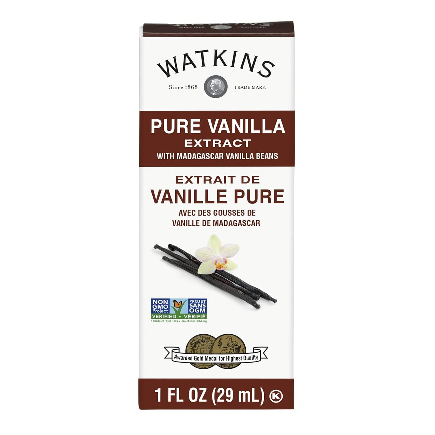 Watkins Organic Pure Vanilla Alcohol Free Flavoring, 2 Fl. Oz (Pack of 1)