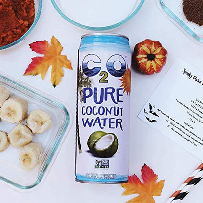 C2O Pure Coconut Water with Mango | Plant Based | Non-GMO | No Added Sugar | Essential Electrolytes | 17.5 FL OZ