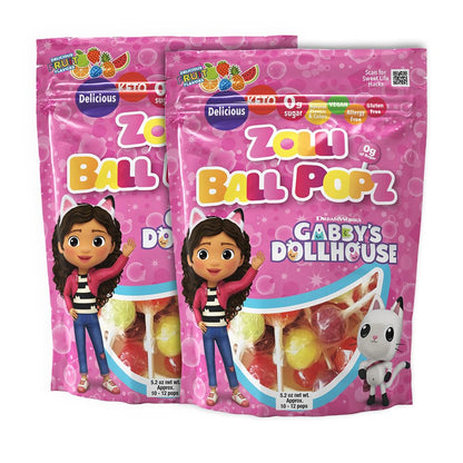 Zollipops Cherry-Pineapple Duo Pops - Sugar-Free, Allergy-Free, Vegan, KETO & Diabetic Friendly, Clean Teeth Candy, Red-Yellow - Enjoy the Dynamic Duo of Cherry and Pineapple