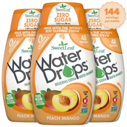 SweetLeaf Stevia Water Drops - Water Enhancer Variety Pack, Sugar Free Stevia Water Flavoring Drops, Lemon Lime, Raspberry Lemonade, and 4 More Refreshing Flavors, 1.62 Oz Ea (Pack of 6)