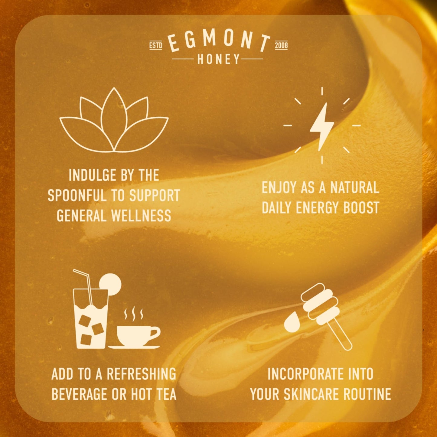 Egmont Honey Mānuka Honey 250+ MGO 250g | Certified MGO Content | Raw Honey 100% Natural | Made in New Zealand
