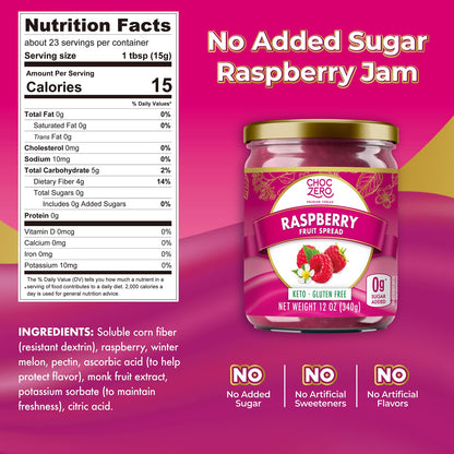 ChocZero Sugar Free Orange Marmalade - Sweet Keto Jam Spread with Oranges - No Added Sugars (1 Jar, 12oz)