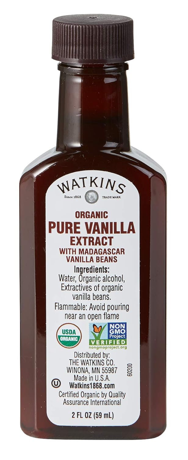 Watkins Organic Pure Vanilla Alcohol Free Flavoring, 2 Fl. Oz (Pack of 1)
