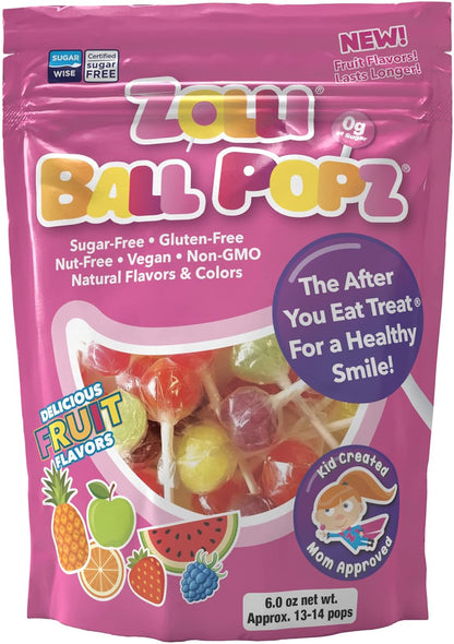 Zollipops Cherry-Pineapple Duo Pops - Sugar-Free, Allergy-Free, Vegan, KETO & Diabetic Friendly, Clean Teeth Candy, Red-Yellow - Enjoy the Dynamic Duo of Cherry and Pineapple