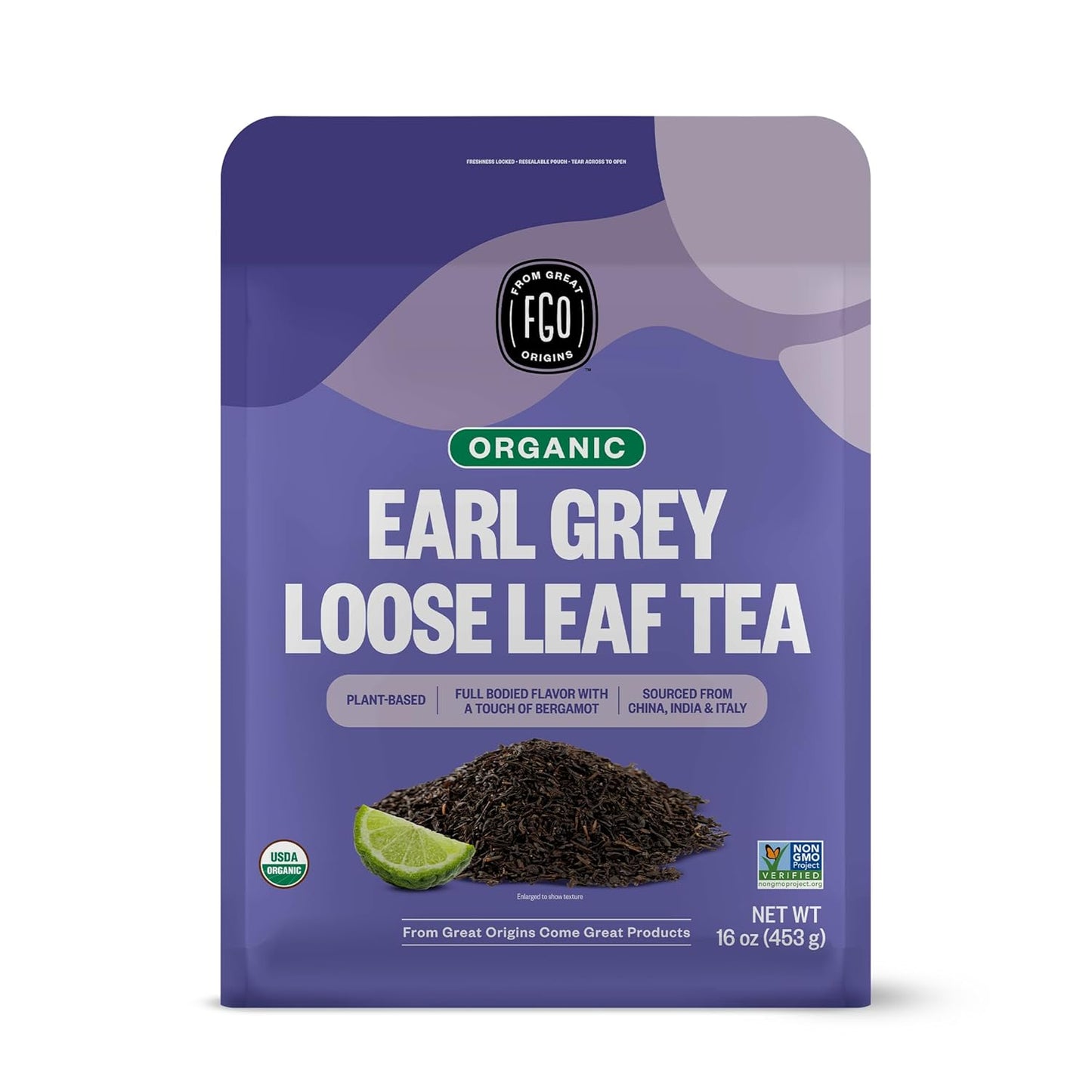 FGO Organic Milk Thistle Tea, 100 Count, Eco-Conscious Herbal Tea Bags, Resealable Bag, Caffeine Free, Packaging May Vary (Pack of 1)