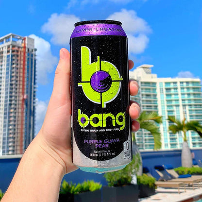 Bang Energy Nectarine Blueberry, Sugar-Free Energy Drink , 16-Ounce.