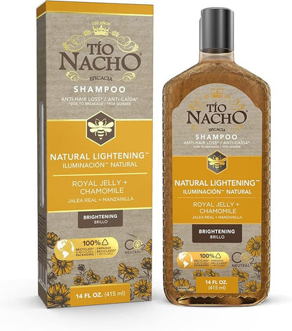 Tio Nacho Natural Lightening and Volumizing Shampoo with Royal Jelly and Chamomile, 14 Ounces