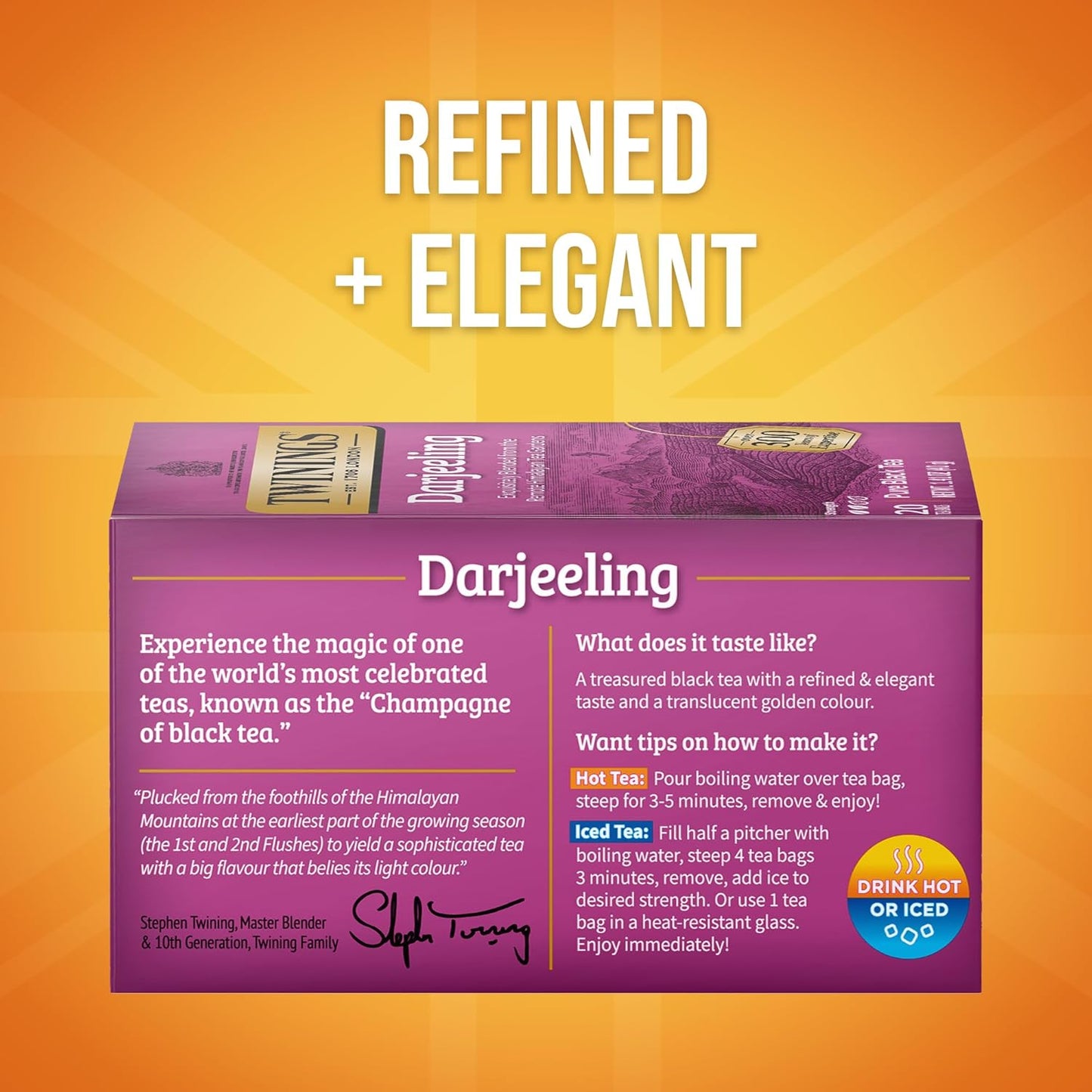 Twinings Wild Berries Herbal Tea Individually Wrapped Bags, 20 Count (Pack of 1), Full-Flavoured, Naturally Caffeine-Free, Enjoy Hot or Iced, 20 Teabags