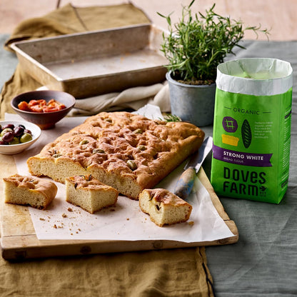 Doves Farm Organic Strong White Bread Flour | British Sourdough Bread & Roll Making Flour | Ideal for Artisan Breadmaking | Unbleached Bread Flour | 52.91 Oz (1.5kg)