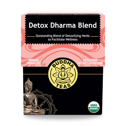 Buddha Teas Organic Dandelion Root Tea – 18 Bleach-Free Tea Bags – Caffeine-Free Tea with a Rich, Earthy Taste, Natural Source of Vitamins, Minerals, and Antioxidants, Kosher, GMO-Free