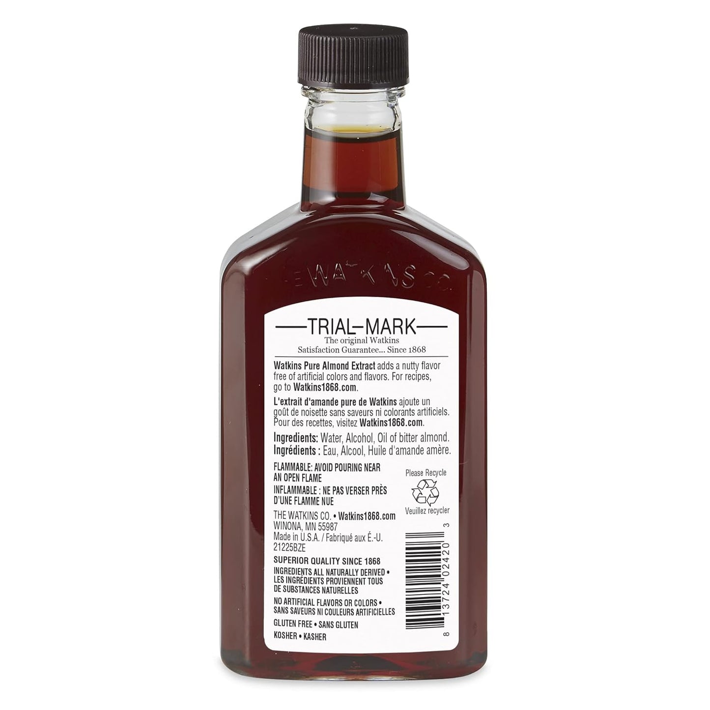 Watkins Organic Pure Vanilla Alcohol Free Flavoring, 2 Fl. Oz (Pack of 1)