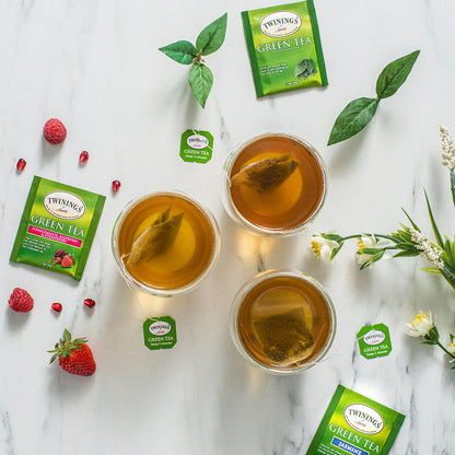 Twinings Wild Berries Herbal Tea Individually Wrapped Bags, 20 Count (Pack of 1), Full-Flavoured, Naturally Caffeine-Free, Enjoy Hot or Iced, 20 Teabags