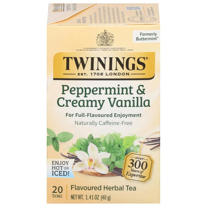 Twinings Mango & Pineapple Herbal Tea Individually Wrapped Bags, 20 Count (Pack of 6), Naturally Caffeine-Free, Enjoy Hot or Iced, 120 Teabags