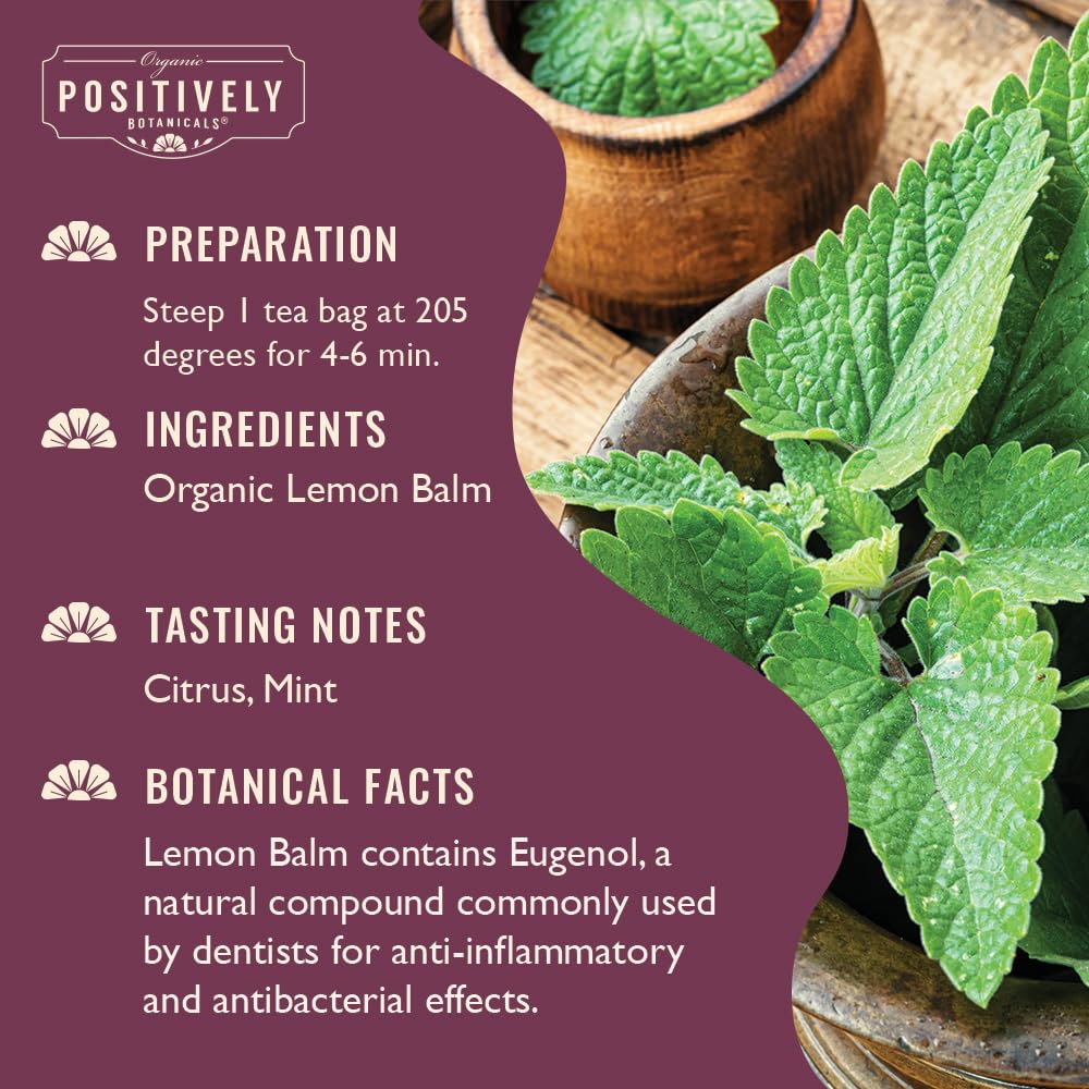 Organic Positively Botanicals Company, Anise Seed Herbal Tea Bags, 20 Count