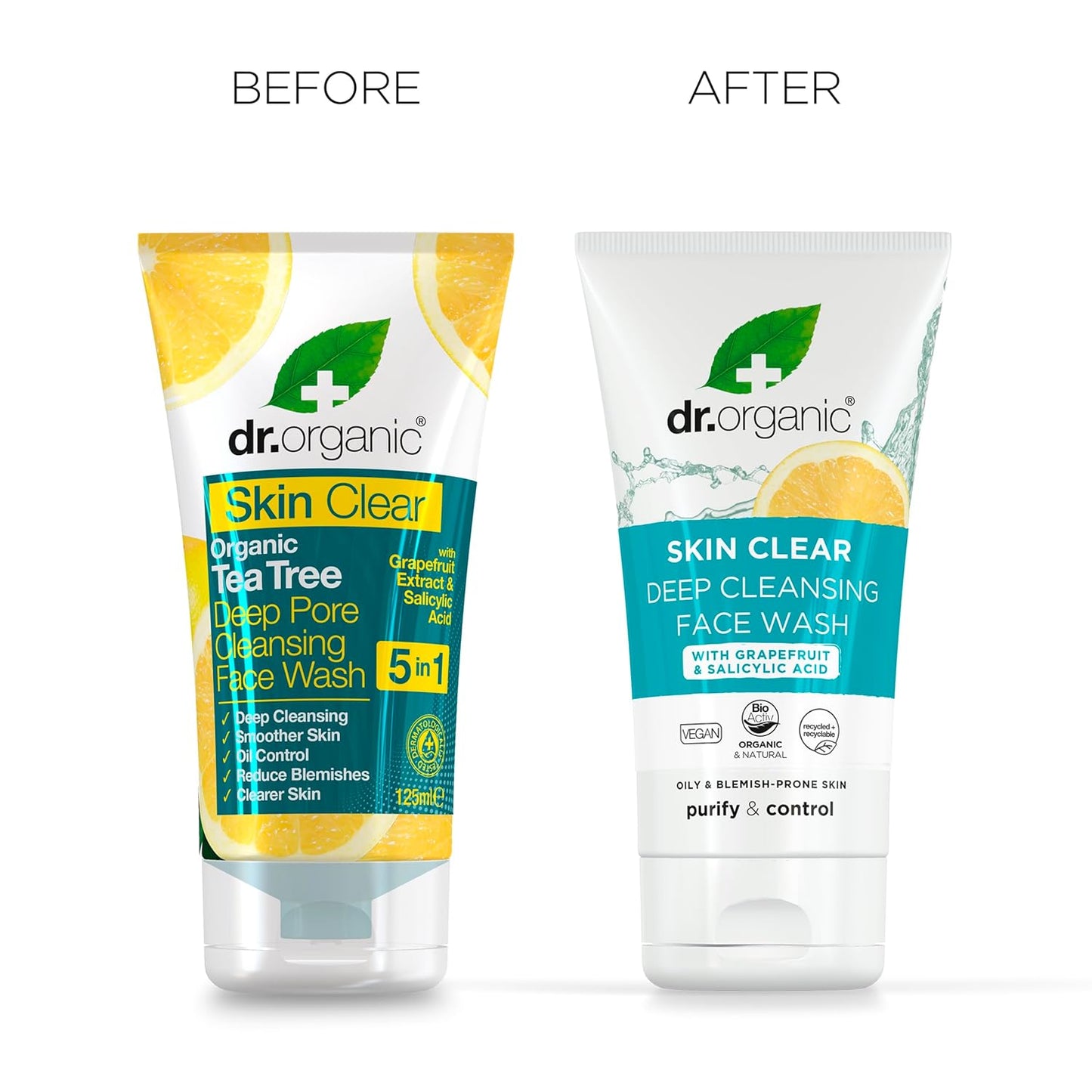 Dr Organic SkinClear Deep Pore Cleansing Face Wash 125ml
