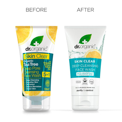Dr Organic SkinClear Deep Pore Cleansing Face Wash 125ml