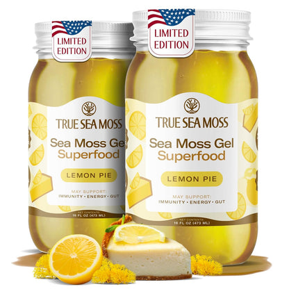 TrueSeaMoss Sea Moss Gel – Made in USA – Wildcrafted Seamoss, Fresh Fruits & Sea Vegetables – Cherry, Pack of 1 (Labels May Vary)