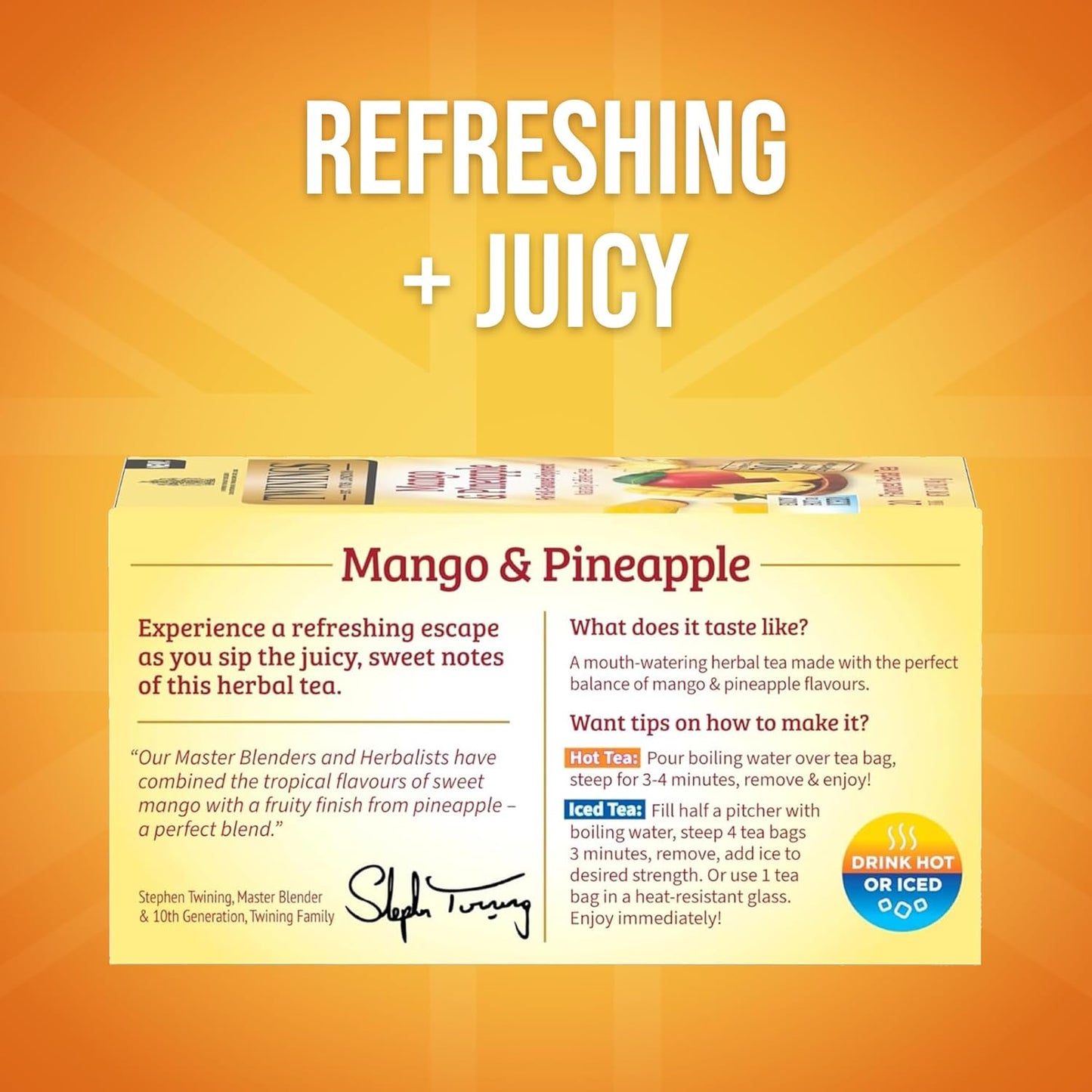 Twinings Wild Berries Herbal Tea Individually Wrapped Bags, 20 Count (Pack of 1), Full-Flavoured, Naturally Caffeine-Free, Enjoy Hot or Iced, 20 Teabags