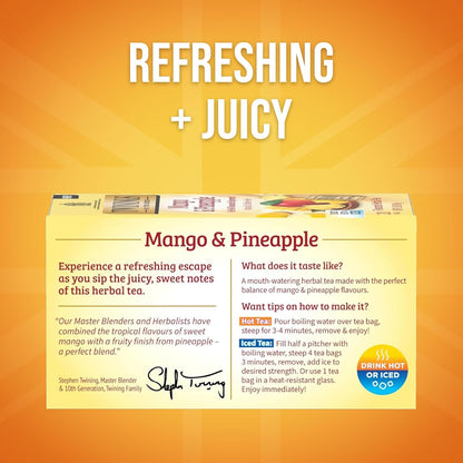 Twinings Wild Berries Herbal Tea Individually Wrapped Bags, 20 Count (Pack of 1), Full-Flavoured, Naturally Caffeine-Free, Enjoy Hot or Iced, 20 Teabags