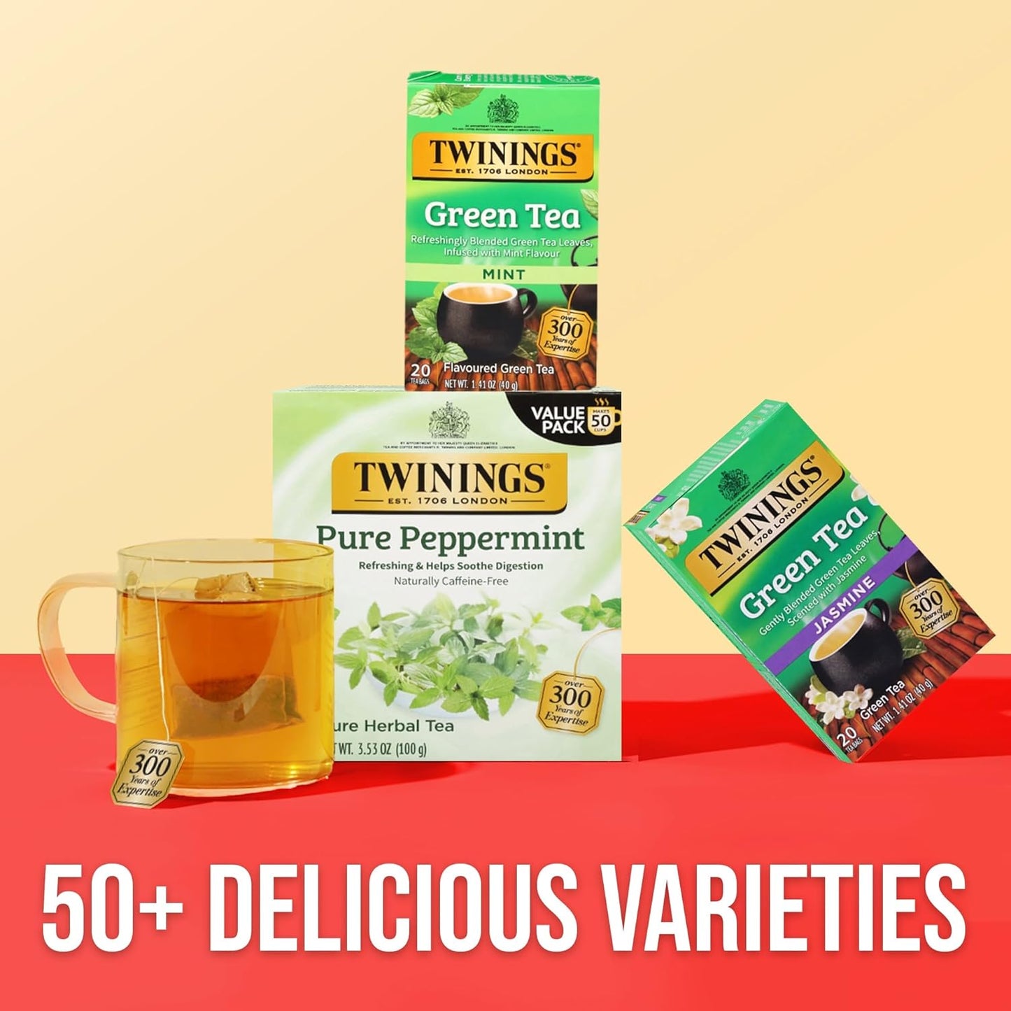 Twinings Wild Berries Herbal Tea Individually Wrapped Bags, 20 Count (Pack of 1), Full-Flavoured, Naturally Caffeine-Free, Enjoy Hot or Iced, 20 Teabags