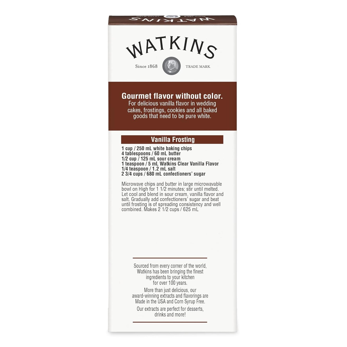 Watkins Organic Pure Vanilla Alcohol Free Flavoring, 2 Fl. Oz (Pack of 1)