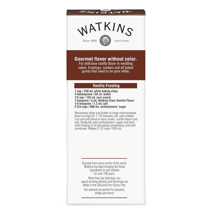 Watkins Organic Pure Vanilla Alcohol Free Flavoring, 2 Fl. Oz (Pack of 1)