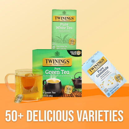 Twinings Wild Berries Herbal Tea Individually Wrapped Bags, 20 Count (Pack of 1), Full-Flavoured, Naturally Caffeine-Free, Enjoy Hot or Iced, 20 Teabags