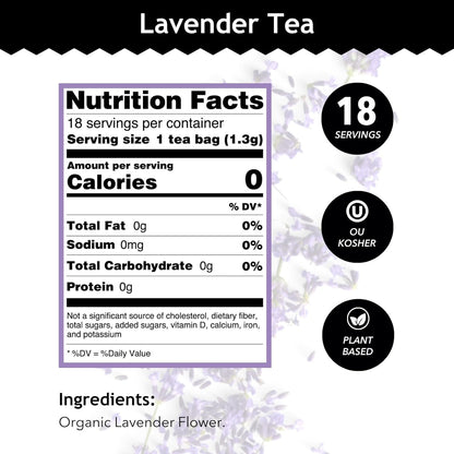 Buddha Teas - Chaga Tea - Organic Herbal Tea - For Cognitive Balance & Overall Health - With Chaga Mushroom, Antioxidants & B Vitamins - Caffeine Free - OU Kosher - 18 Tea Bags (Pack of 1)