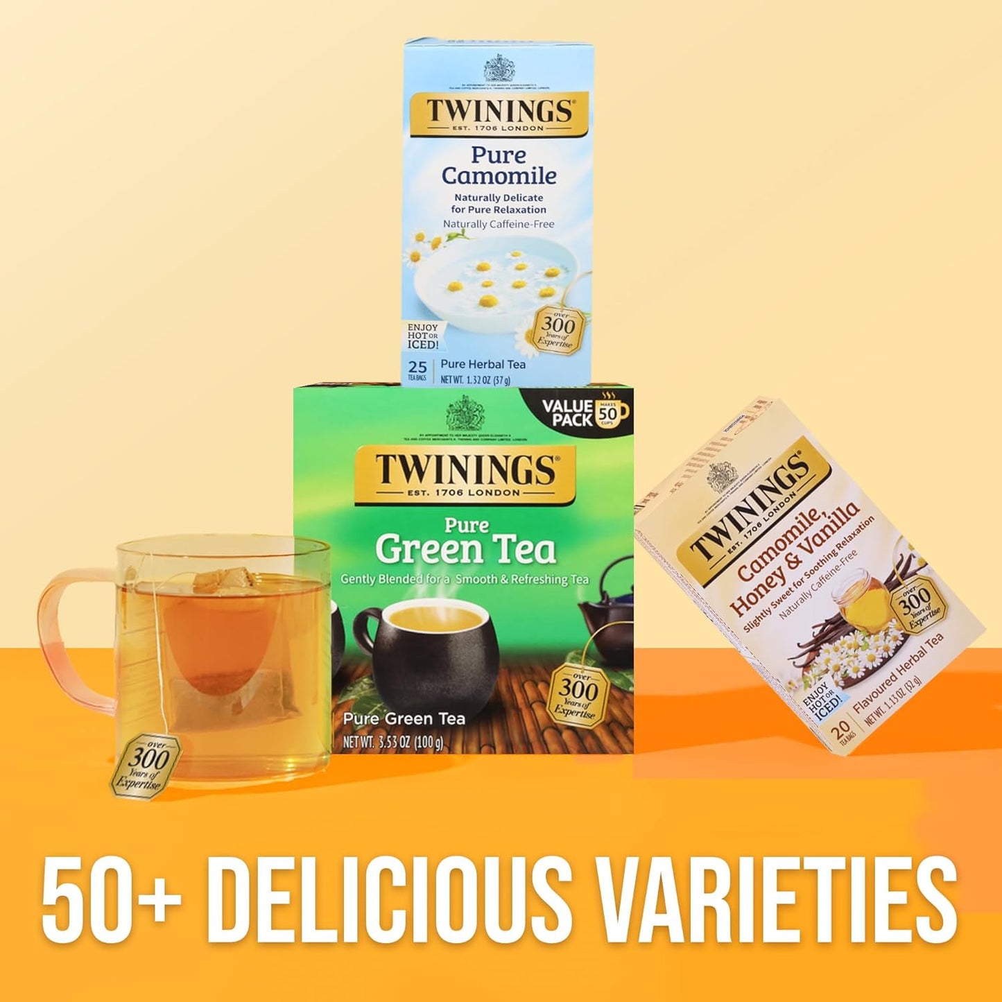 Twinings Wild Berries Herbal Tea Individually Wrapped Bags, 20 Count (Pack of 1), Full-Flavoured, Naturally Caffeine-Free, Enjoy Hot or Iced, 20 Teabags