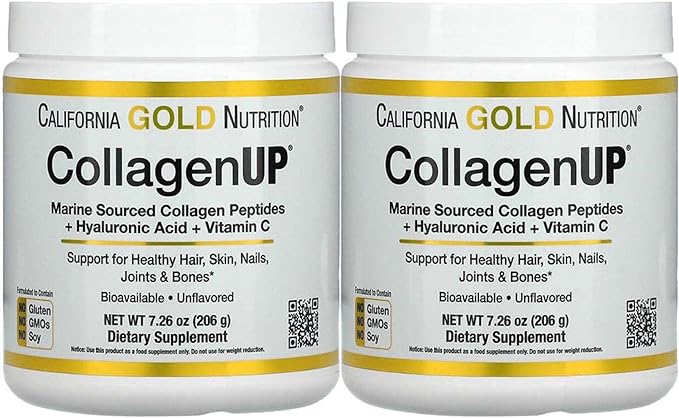 Collagen Peptides Powder with Hyaluronic Acid, Support for Healthy Hair, Skin, Nails, Joints and Bones, Non-GMO, Gluten and Dairy Free, Unflavored, 7.26 oz, Fish Sourced, Pack of 1