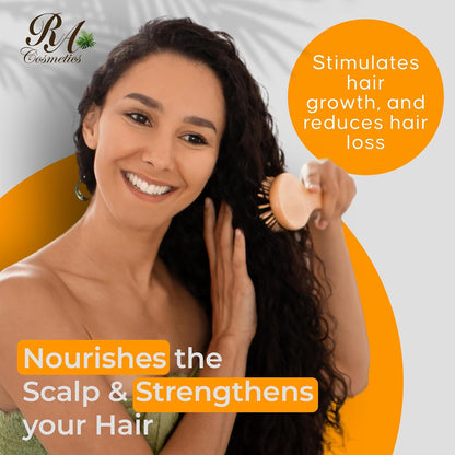 RA COSMETICS 100% Natural Unrefined Batana Hair Oil for Growth, Repair & Strength | 8 oz Nourishing Moisturizer for Damaged Hair from Honduras