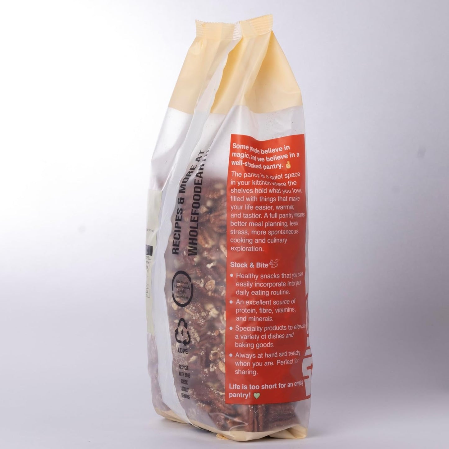 Wholefood Earth Pecan Halves 1kg - Premium Buttery Flavour | Rich in Healthy Fats & Minerals | No Salt | Vegan | Stock & Bite