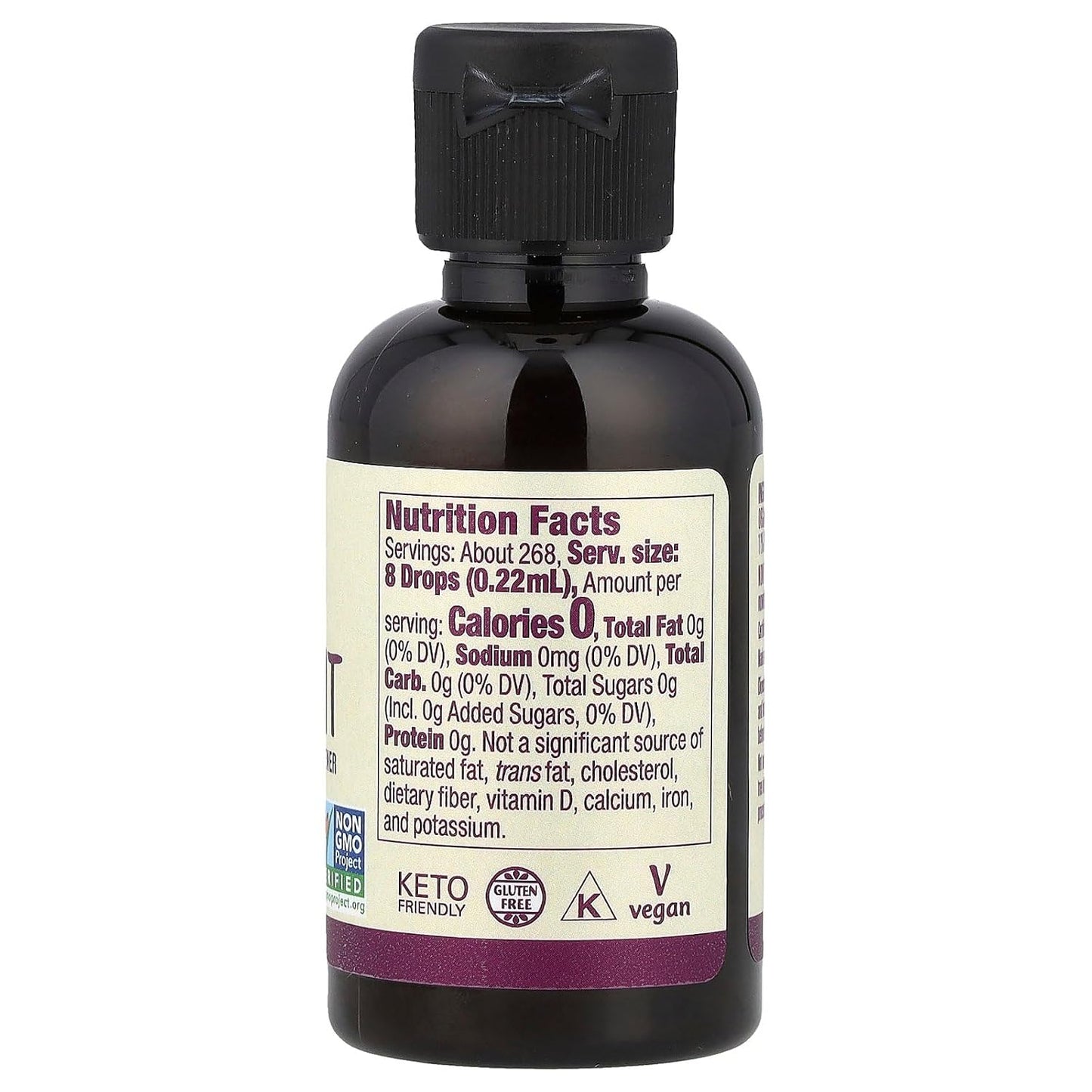 NOW Foods, Certified Organic Monk Fruit Liquid, Zero-Calorie Liquid Sweetener, Non-GMO, Low Glycemic Impact, 2-Ounce