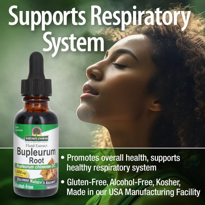 Nature’s Answer Bupleurum Root Bupleurum Chinense - Natural Herbal Supplement - Gluten Alcohol-Free - Ideal for Liver Immunity Overall Health Wellbeing - 1000mg (1 FL Oz) |