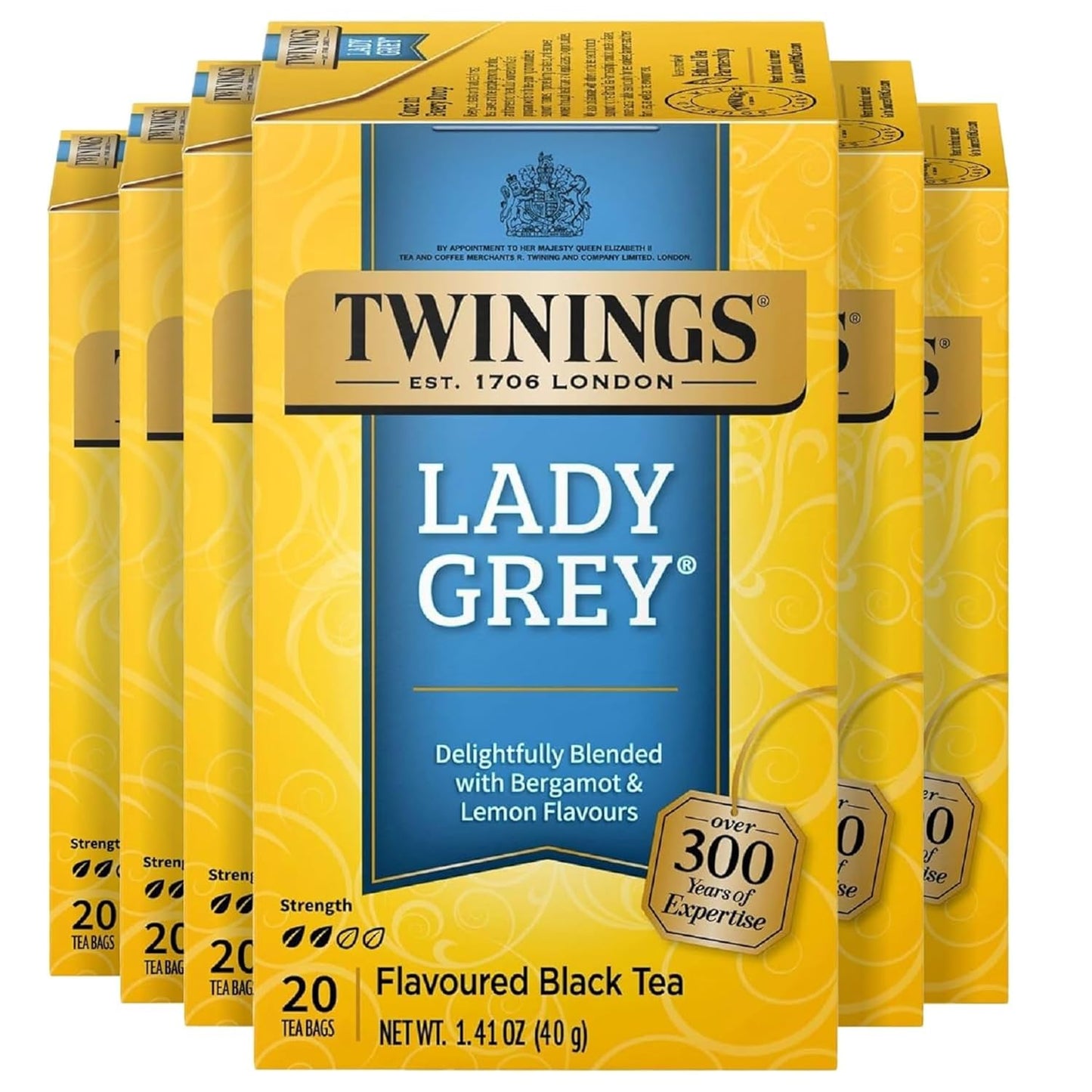Twinings Mango & Pineapple Herbal Tea Individually Wrapped Bags, 20 Count (Pack of 6), Naturally Caffeine-Free, Enjoy Hot or Iced, 120 Teabags