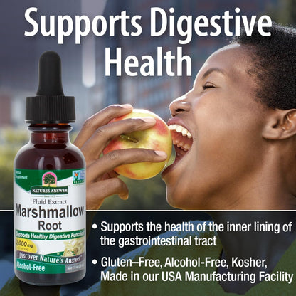 Nature's Answer Alcohol-Free Marshmallow Root, 1-Fluid Ounce