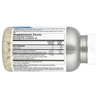 KAL, Magnesium Taurate+, 180 Tablets
