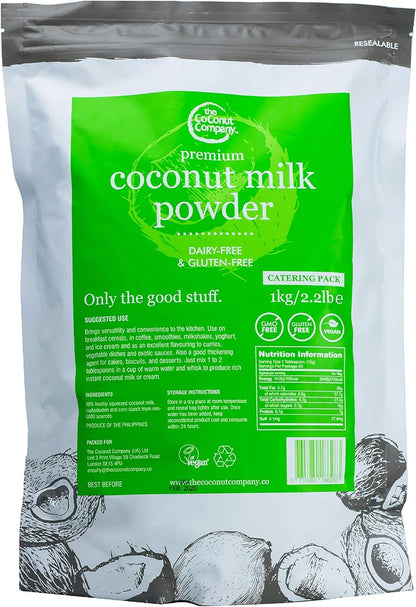 100% Dairy-Free VEGAN Coconut Milk Powder 250g, Gluten-free, Coconut Powder, 65% Coconut oil, Premium, Halal, Kosher approved