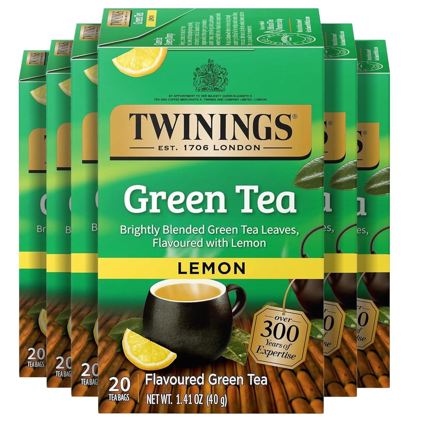 Twinings Mango & Pineapple Herbal Tea Individually Wrapped Bags, 20 Count (Pack of 6), Naturally Caffeine-Free, Enjoy Hot or Iced, 120 Teabags