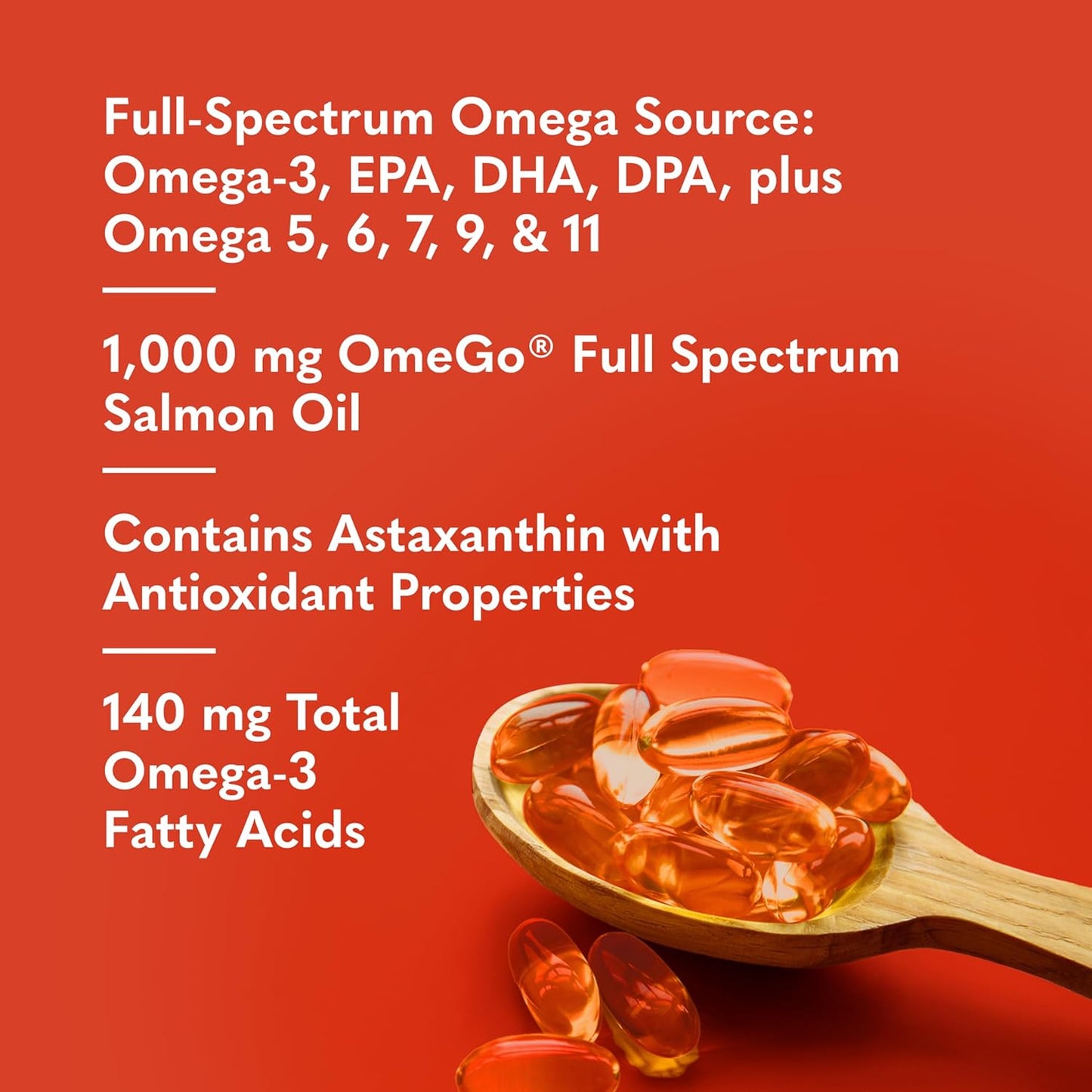 Garden of Life Dr. Formulated Norwegian Salmon Oil - Dietary Supplement - Full Spectrum Omega-3 EPA, DHA, DPA - Fish Oil from Norwegian Fjords - for Heart Health - 60 Softgels