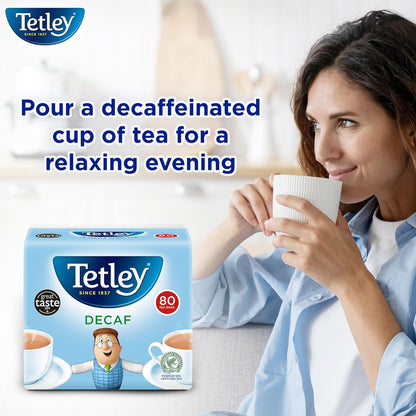 Tetley Original Decaf Tea Bags, 80 Bags