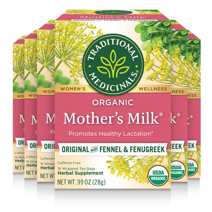 Traditional Medicinals Tea, Organic Healthy Cycle, Supports Healthy Menstrual Cycles, Includes Spearmint,16 Tea Bags