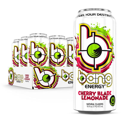 Bang Energy Nectarine Blueberry, Sugar-Free Energy Drink , 16-Ounce.