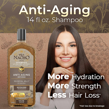 Tio Nacho Natural Lightening and Volumizing Shampoo with Royal Jelly and Chamomile, 14 Ounces
