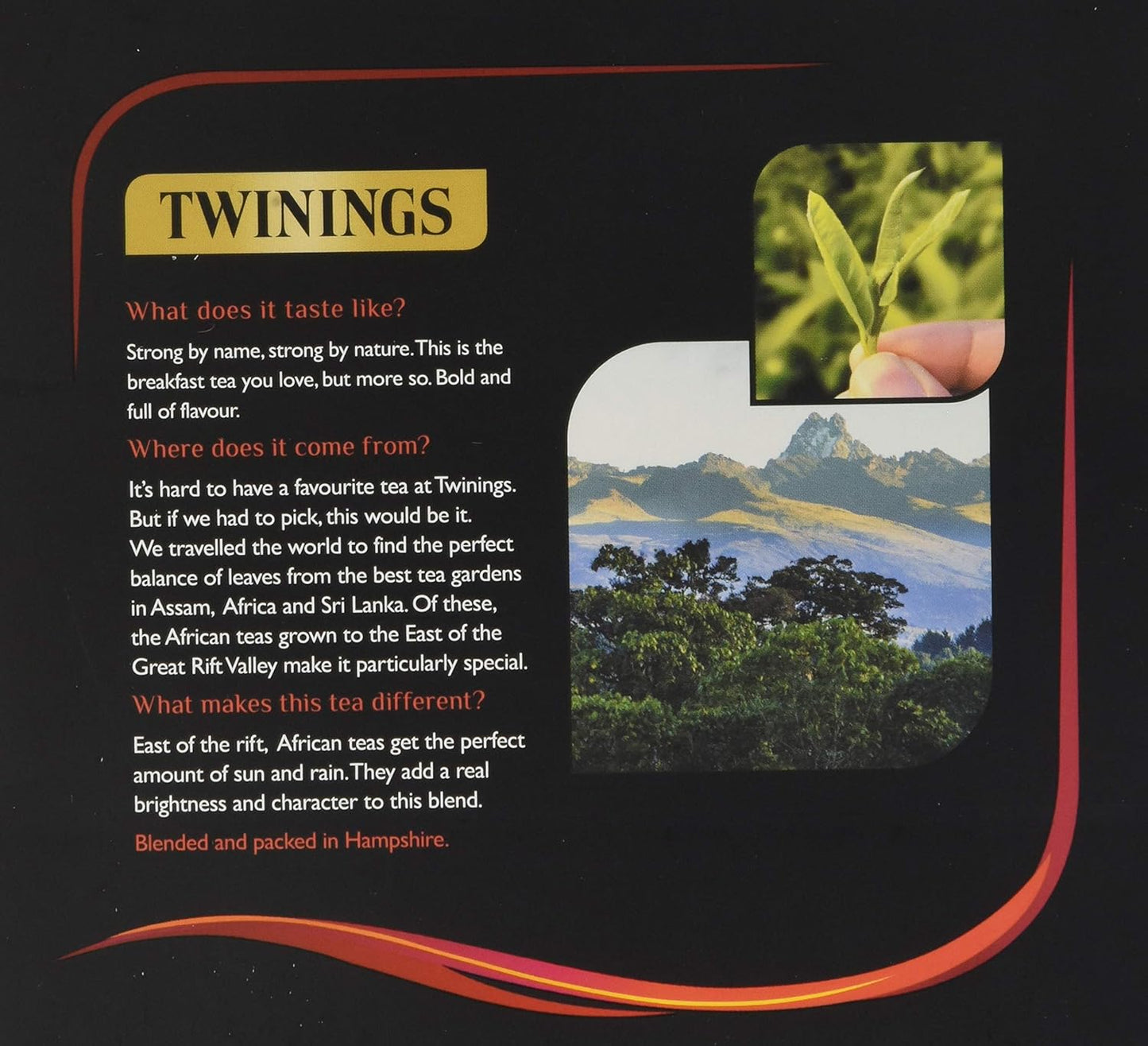 Twinings English Breakfast Decaf Tea | Golden, Well Rounded & Full Bodied Decaffeinated Black Tea | 40 Biodegradable Tea Bags