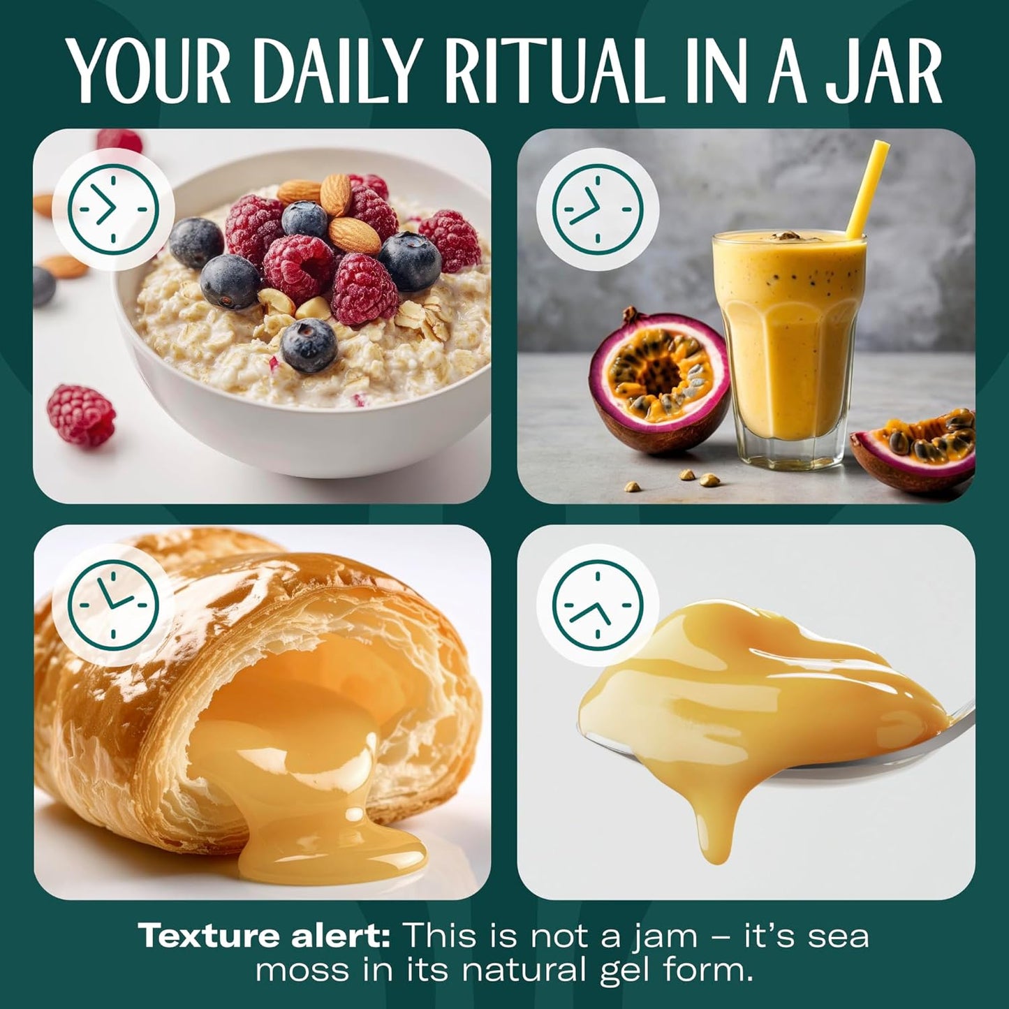 TrueSeaMoss Sea Moss Gel – Limited Edition – Made in USA – Wildcrafted Seamoss, Fresh Fruits & Sea Vegetables – Cherry, Pack of 1 (Labels May Vary)