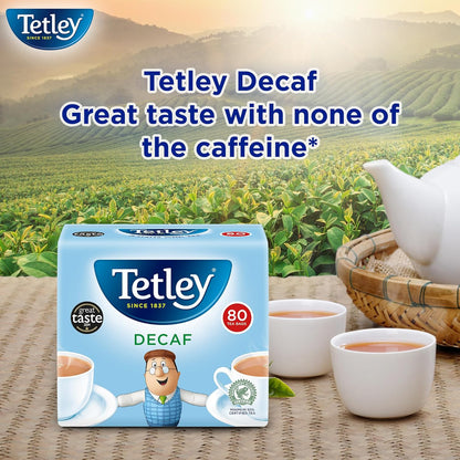 Tetley Original Decaf Tea Bags, 80 Bags