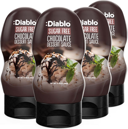 Diablo Dessert Sauce | No Added Sugar | Gluten Free | Diabetic Friendly | Hamper Available - Perfect for Gifting | 355g