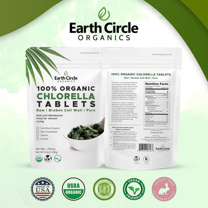 EARTH CIRCLE ORGANICS Earth Circle Organics Chlorella Tablets, Og1