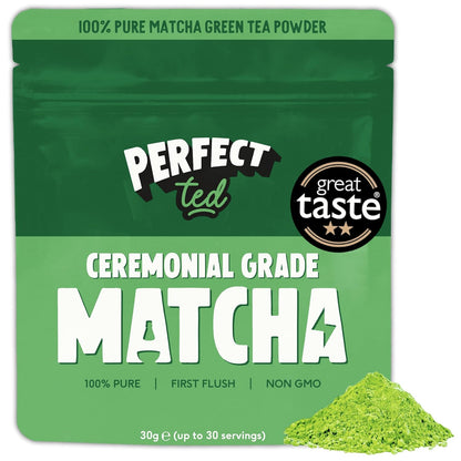Perfect Ted Matcha | Summer Berry 75g | Ceremonial Grade Matcha Latte Powder | Japanese Matcha Tea Powder | Matcha Fuel (30 Servings)